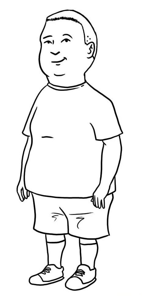 Hank Hill Coloring Page Coloring Pages