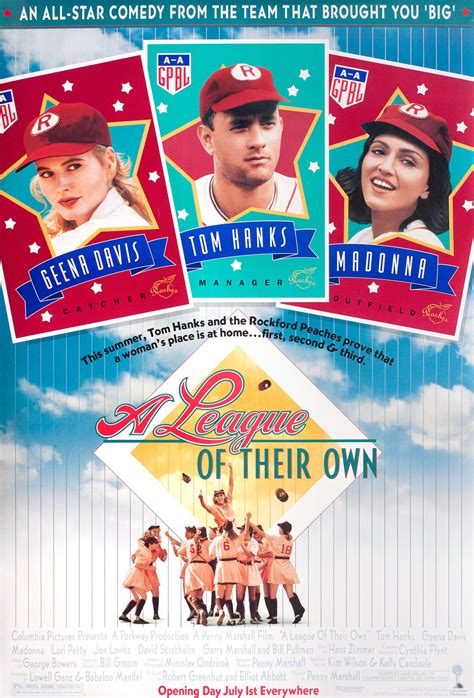 A League Of Their Own Original 1992 Us One Sheet Movie Poster