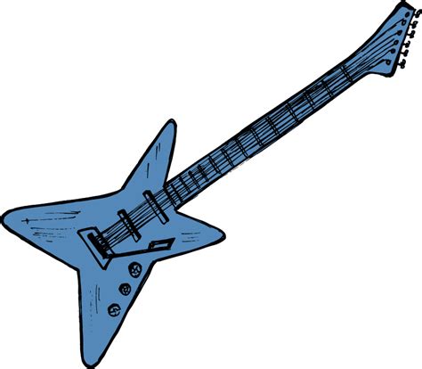 Electric guitar line clip art. Electric Guitar Drawing Vector (EPS, SVG, PNG Transparent ...
