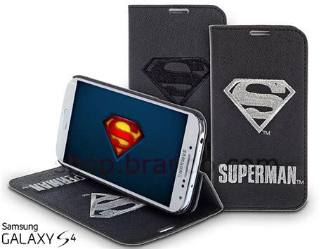 Samsung Galaxy S4 Dc Comics Heroes Superman Leather Flip Case