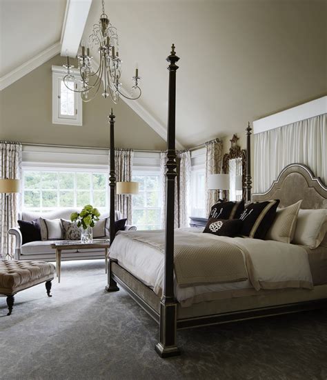 Pair with classic checks to inject a further touch of timeless country chic. Gorgeous Gray-and-White Bedrooms | Traditional Home