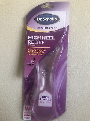 Dr Scholls Stylish Step High Heel Relief Insoles Women Arch Support Sz