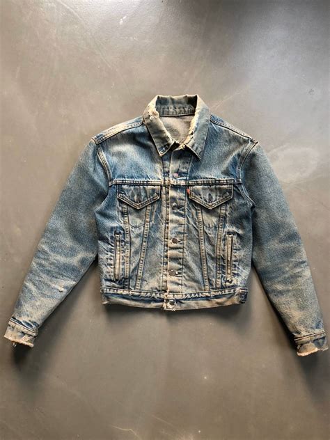 Levis Vintage Clothing Vtg 70s Distressed Faded Type 3 Trucker Jacket