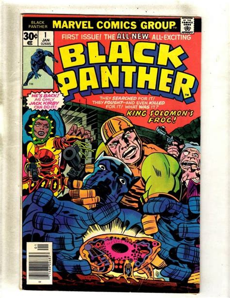 Black Panther 1 Vg Marvel Comic Book Jack Kirby Wakanda Avengers