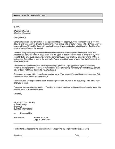 Promotion Offer Letter Format How To Write A Promotion Offer Letter