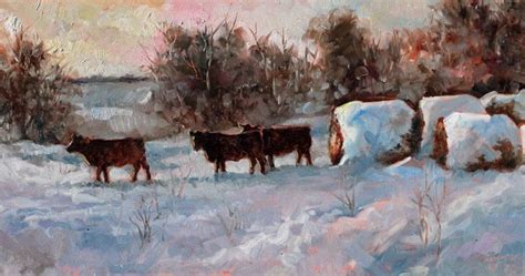 Carlene Dingman Atwater Sunset On The Cattle Pasture