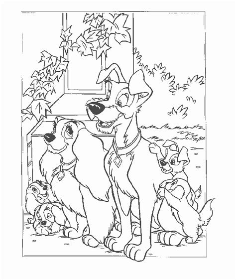 Lady And The Tramp Free Printable Coloring Page Coloring Home