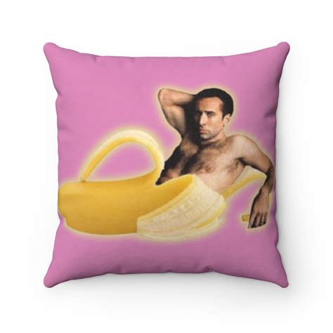 Nicolas Cage Banana Pillow Nicholas Cage Pillow Nic Cage Etsy