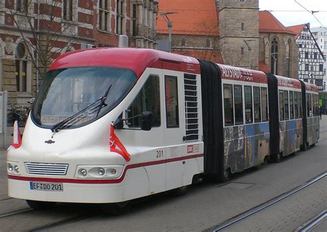 Rundfahrtbus der EVAG vor der Hauptpost, Erfurt 1.4.2010 ...