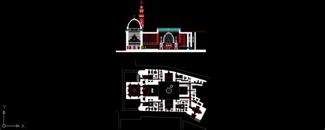 مراکز مذهبی و دینی و مساجد دانلود رایگانپلان مسجد سلطان حسن قاهره Dwg