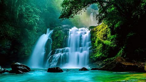 Tropical Waterfalls Wallpaper Wallpapersafari
