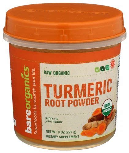 Bareorganics Organic Turmeric Root Powder Oz Turmeric Herbal