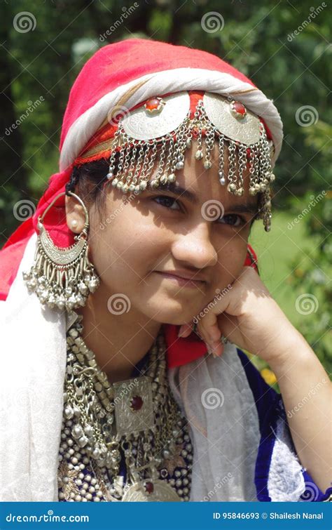 Beautiful Kashmiri Girl 6 Stock Image Image Of Silver 95846693