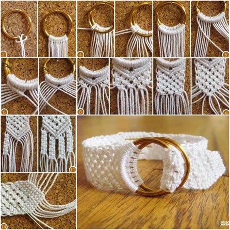 Ideas And Products How To Diy Two Ring Closure Macrame Belt