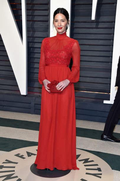 Dress Red Dress Red Olivia Munn Gown Maxi Dress Oscars Oscars