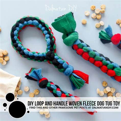 Diy Square Knot Fleece Loop Dog Tug Toy Dalmatian Diy Diy Dog Toys