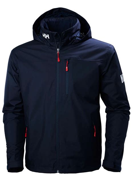 helly hansen crew hooded midlayer men s jacket navy at john lewis and partners