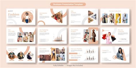 Premium Vector Fashion Powerpoint Presentation Slides Template Design