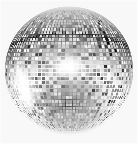 Silver Disco Ball Background Clipart