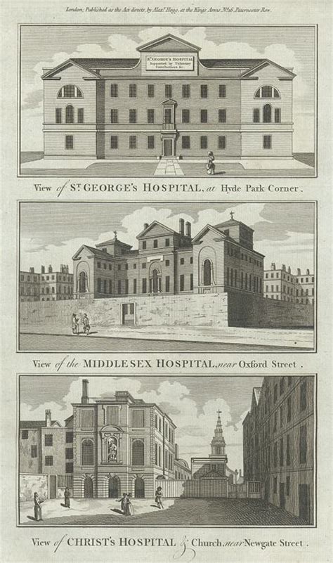Old And Antique Prints And Maps London Stgeorges Middlesex