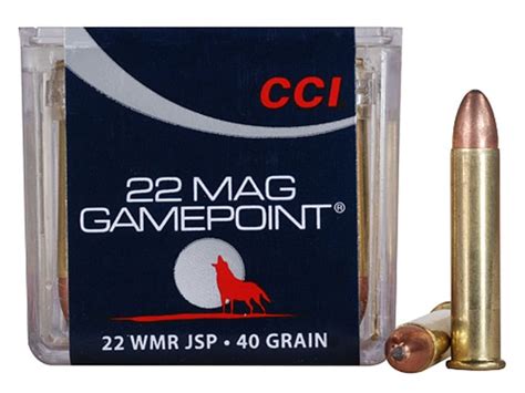Cci Gamepoint Ammo 22 Winchester Mag Rimfire Wmr 40 Grain Jacketed