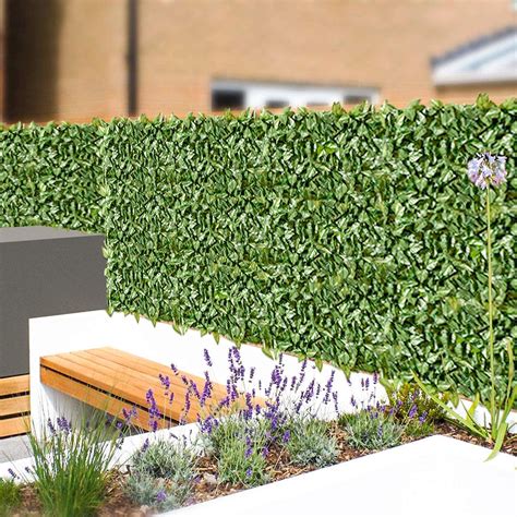 Garden Screening Expanding Trellis Fence Privacy Screen W Artificial