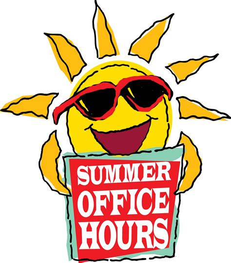 Summer Office Hours Clipart  Clipartix