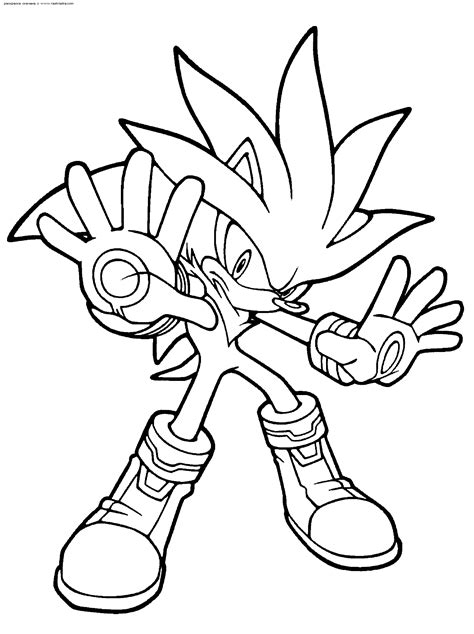 Sonic Dibujo De Super Sonic Para Colorear Gratis Para Imprimir Y Colorear