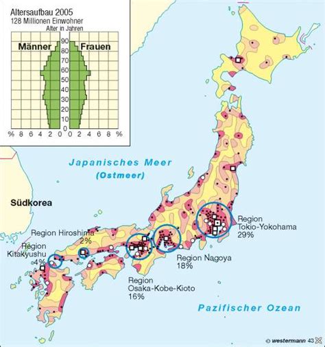 Schauen sie sich bewertungen und fotos von 10 interessanten sehenswürdigkeiten in tokio, präfektur tokio auf tripadvisor an. Diercke Weltatlas - Kartenansicht - Japan - Bevölkerung ...