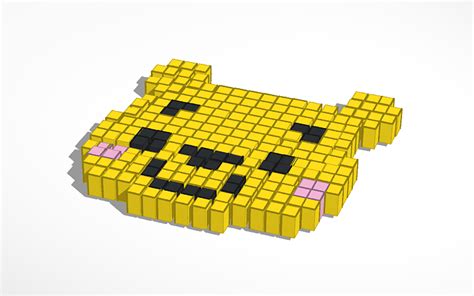 3d Design Pixel Art Tinkercad