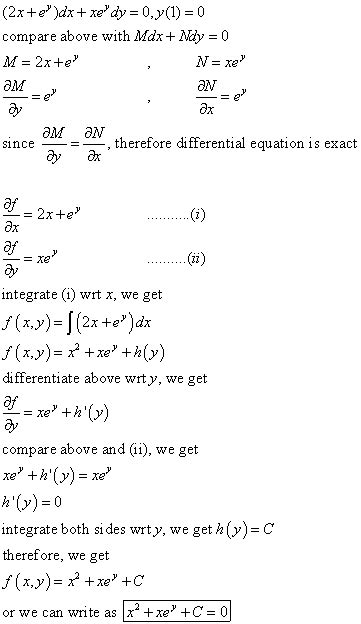Differential Equations Solved Examples Solve The Initial Value Problem