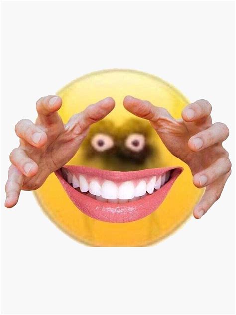 Cursed Emoji Sticker For Sale By Pandazo Redbubble