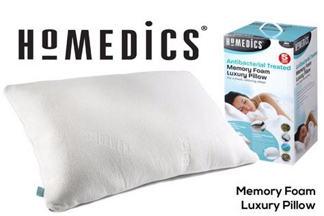 Bogo free sleep number plushcomfort™ pillows during our weekend special. HOMEDICS - Memory Foam Actibacterial Pillow > JT Rewards