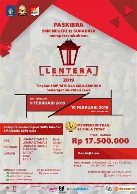 Smk Negeri 12 Surabaya Lkbb Lentera 2019 Your All In One Event