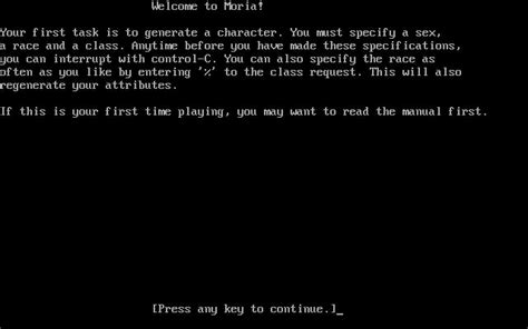 Moria Download 1992 Role Playing Game