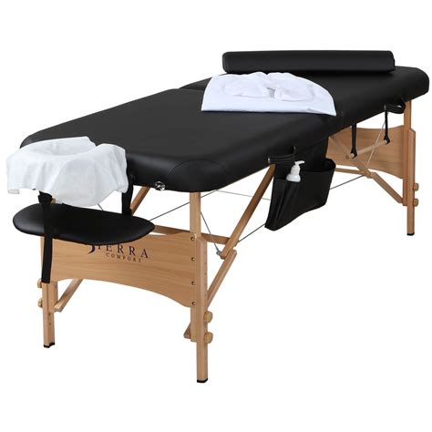 Sierra Comfort All Inclusive Polyurethane Portable Massage Table With