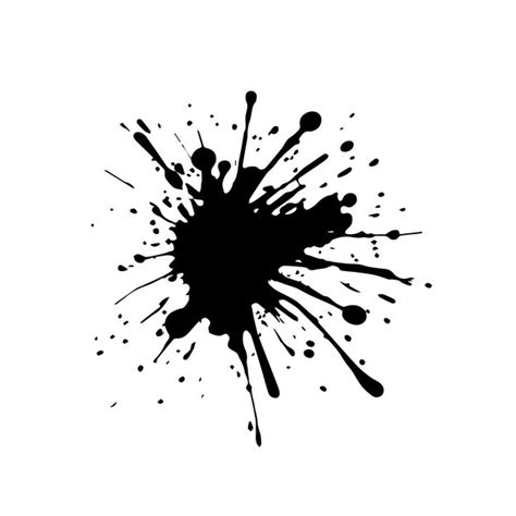 Premium Vector A Black Spot With A Blot And Blots On It