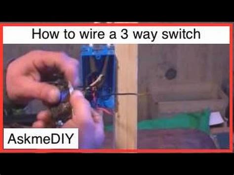 For choosing wire color for your circuit, see later in this page. How to wire a 3 way switch - YouTube