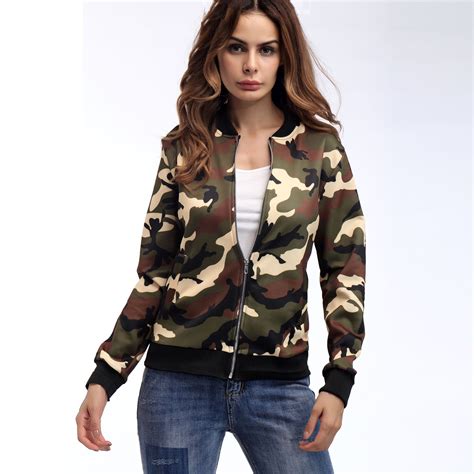 Women's Camouflage Jacket | Camo jacket women, Camouflage print jacket, Camouflage bomber jacket