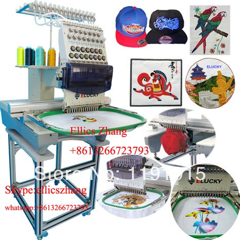 Single head embroidery machine for logo/3D/uniform/belt/cap/T shirt ...