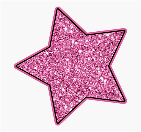 Stars ‿ ⁀° Star Pink Glitter Stars Clipart Free Transparent