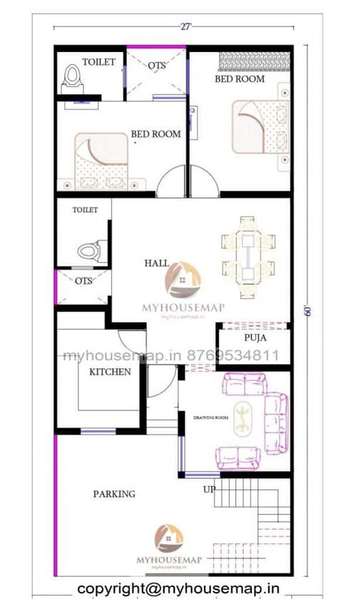 1 Bhk House Plan With Vastu Dream Home Design House Design Dream Home