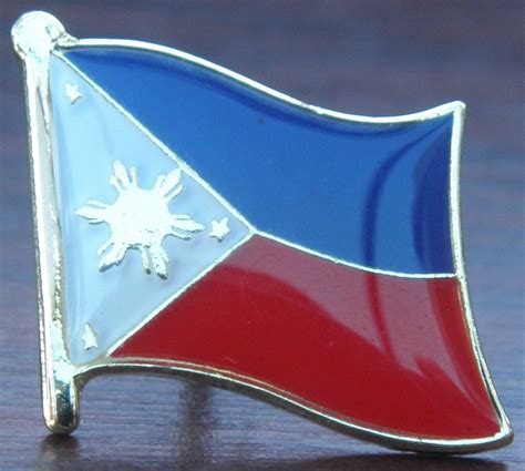 Philippines Filipino Country Flag Lapel Hat Cap Tie Pin Badge Republic