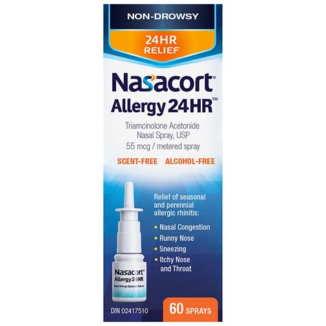 Nasacort Allergy 24hr Nasal Spray 60 Doses London Drugs