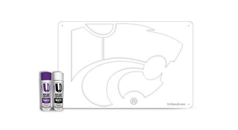 Kansas State Wildcat Stencil Kit The Tailgater Ksuoos 301 U Stencil