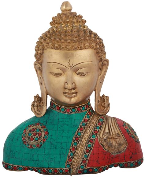 Lord Buddha Bust Tibetan Buddhist Exotic India Art