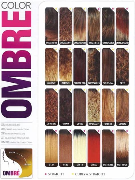 Blonde hair bundles with highlights brazilian remy ombre 613 pink red blue orange piano color hair weave 3 bundles human hair. Color Chart - BestHairforYou.com | Hair color chart, Ombre ...