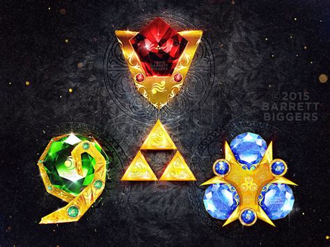 Legend Of Zelda Ocarina Of Time Spiritual Stones Behance