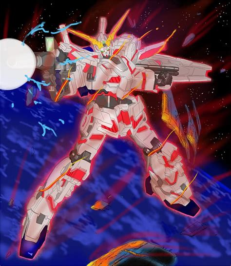 Rx 0 Unicorn Gundam Mobile Suit Gundam Unicorn Anime Mech Gundam