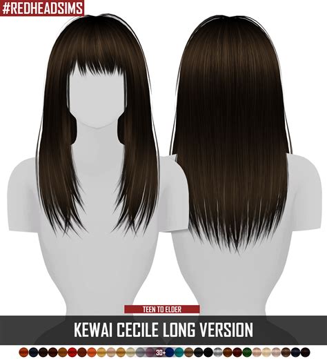 Redheadsims Cc Kewai Cecile Long Version 3t4 Conversion Hq